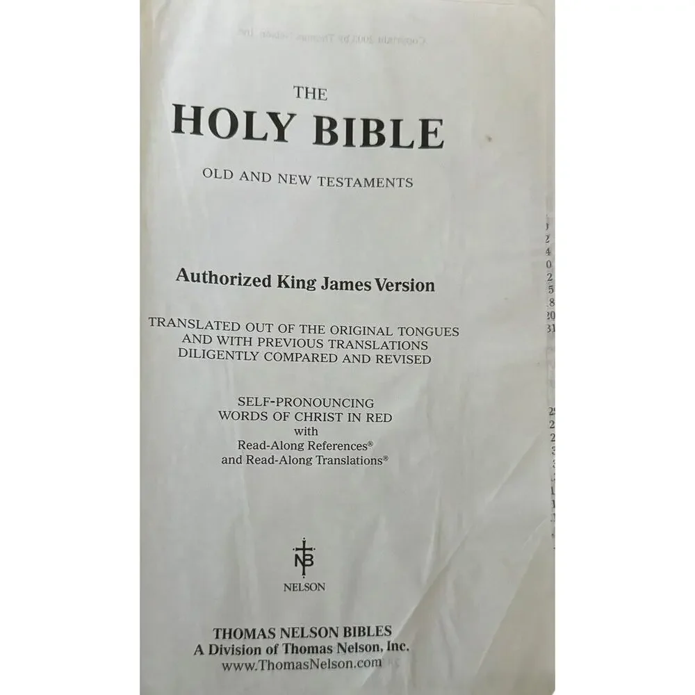 Holy Bible KJV Giant Print 2003 Red Letter Edition‎ Regency Church 885CBG READ